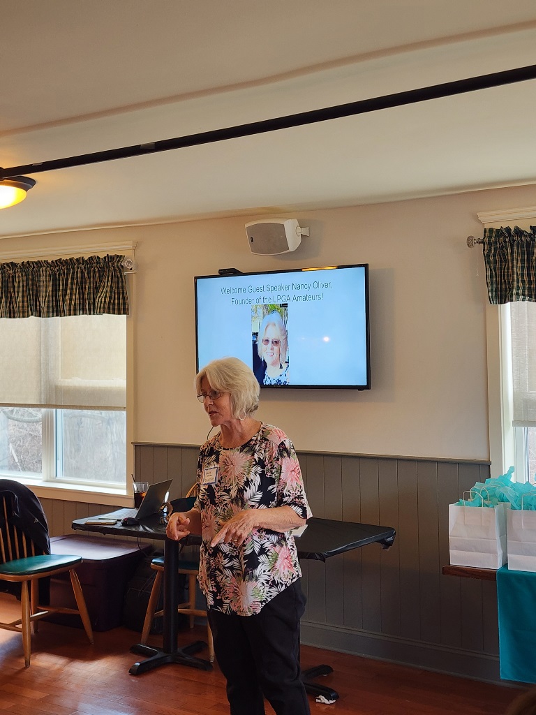 Nancy speaks at event