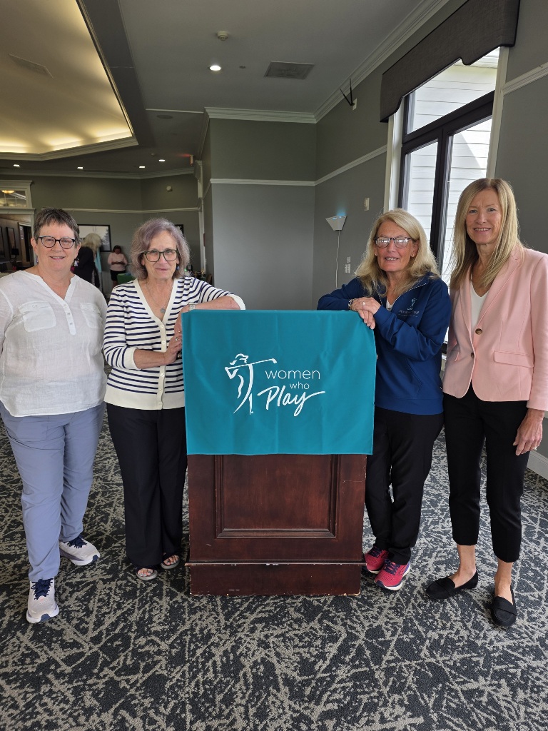 Left to Right - Incoming President Wendy Hord, Founder Suzanne O'Connor, Outgoing President Liz Gaudet, Founder Mary Pat Devine