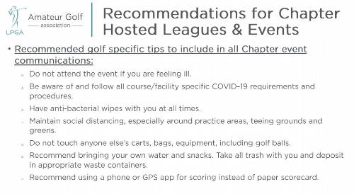 Covid19 Recommendations for Member play Covid19 Recommendations for Member play