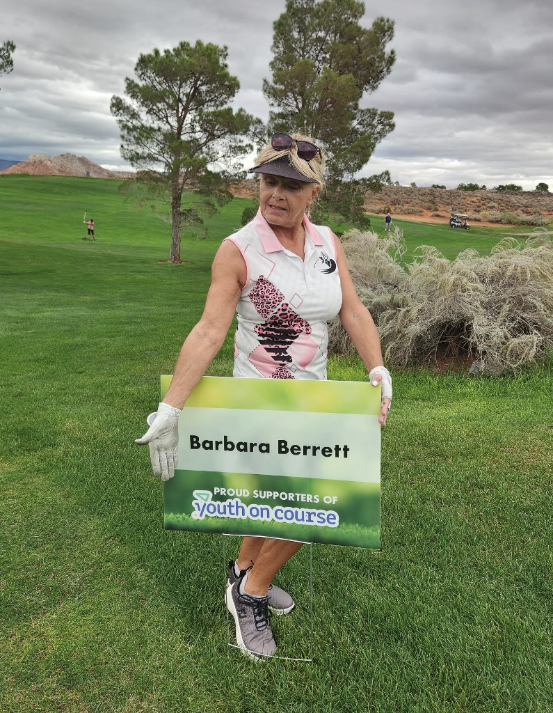 Joyce Billings Tourney - Barb (aka Kelly) sponsored a Tee Sign