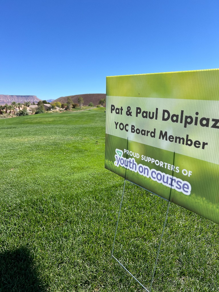 Joyce Billings Tourney - Pat sponsored a tee sign