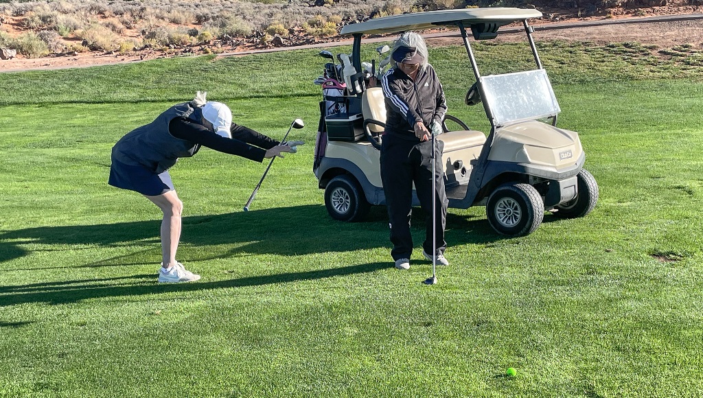 Joyce Billings Tourney - Jane Ann outdrove Karna!!!!!