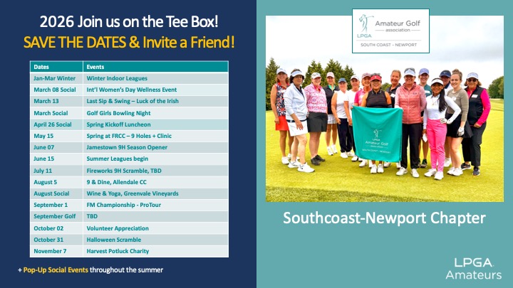 Golf Events, Save the Date