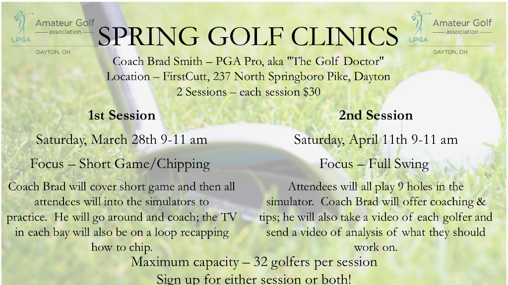 Spring Golf Clinics