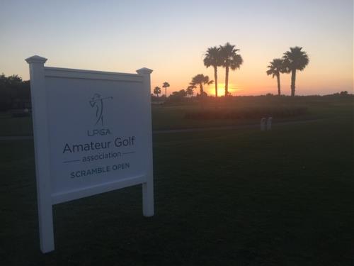 Sun Going Down on Inaugural Scramble Sun Going Down on Inaugural Scramble